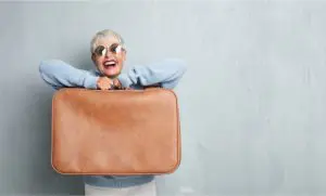 Oma Riesen und Urlaub mit Enkel